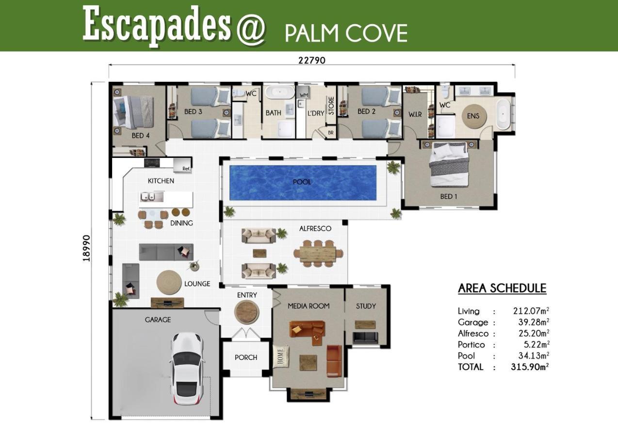 Escapades @ Palm Cove Villa Exteriör bild